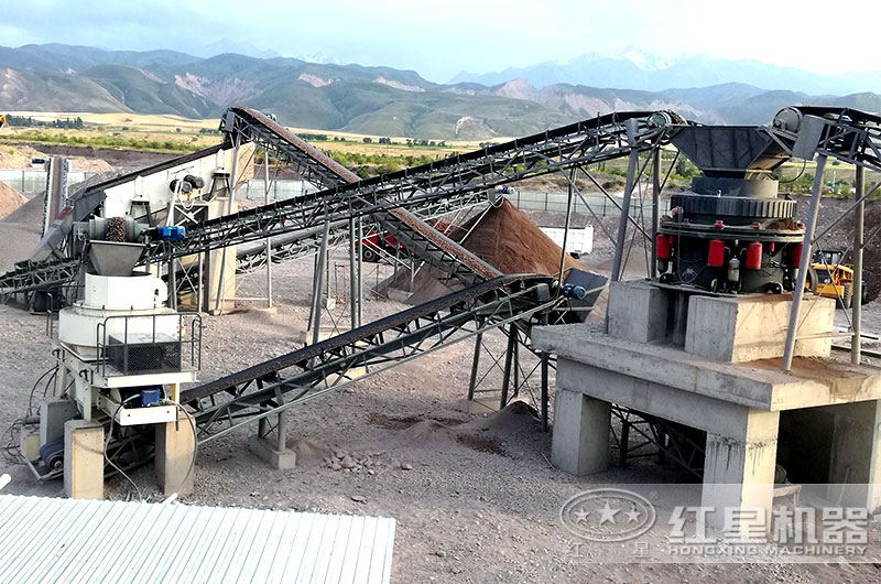 吉尔吉斯坦日产2000吨的机制砂生产线